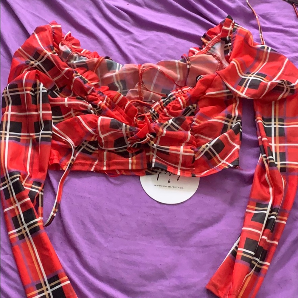 Princess Polly plaid top